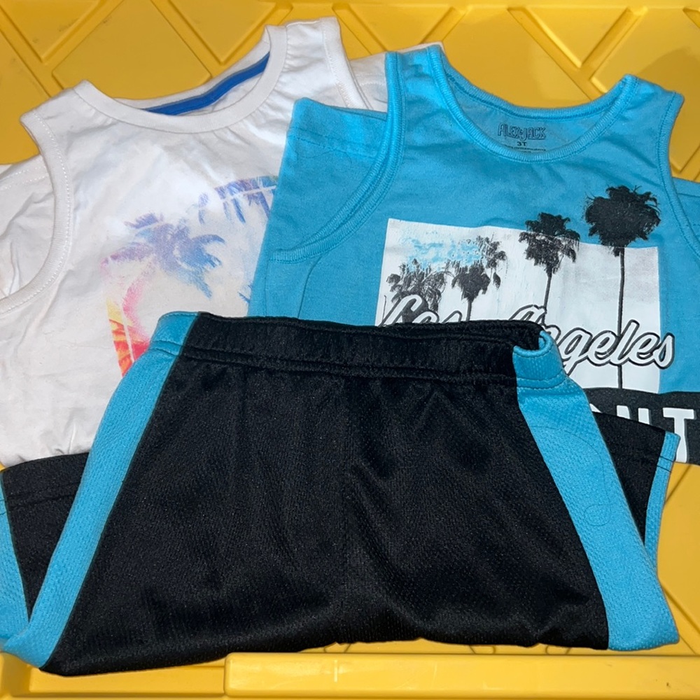 Alex & Jack 3 Piece Tank & Shorts Toddler Set 3T